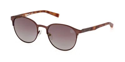 Timberland Tb9313 Polarized 49d Men's Sunglasses Brown Size 53