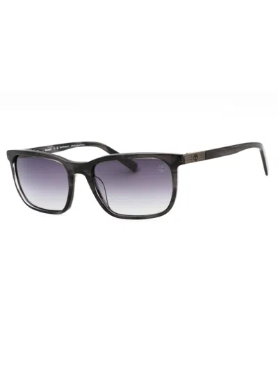 Timberland Tb9318 Sunglasses In 90d - Shiny Blue / Smoke Polarized