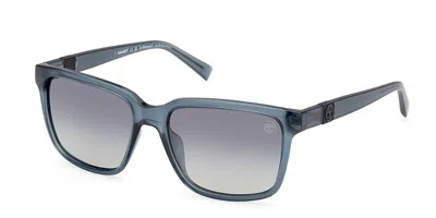 Timberland Tb9322-h Polarized 92d Men's Sunglasses Blue Size 57 In Gray