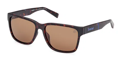 Timberland Tb9335-h Polarized 52h Men's Sunglasses Tortoiseshell Size 59 In Brown