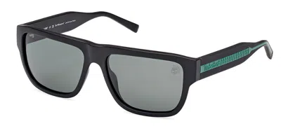 Timberland Tb9337 Polarized 02r Men's Sunglasses Black Size 58