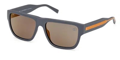 Timberland Tb9337 Polarized 20d Men's Sunglasses Grey Size 58 In Gray