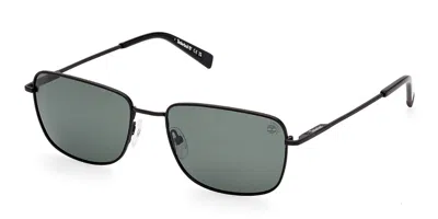 Timberland Tb9338 Polarized 02r Men's Sunglasses Black Size 57 In Matte Black