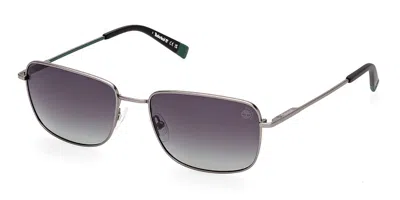 Timberland Tb9338 Polarized 09d Men's Sunglasses Gunmetal Size 57 In Gray