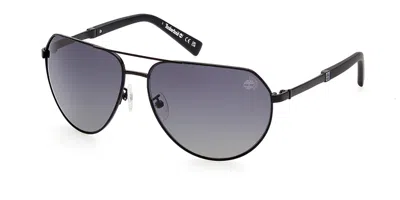 Timberland Tb9340-h Polarized 02d Men's Sunglasses Black Size 60 In Multi