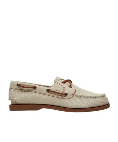 Timberland Textured Boat Shoes In Animal Print