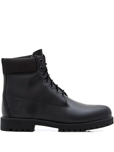 Timberland Heritage 6 Inch Lace Up Waterproof Boot In Black