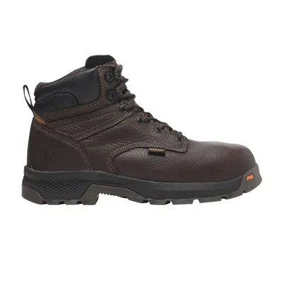 Pre-owned Timberland Titan Ev 6 Inch Composite Toe Work Boot 'dark Brown' | Men's Size 9