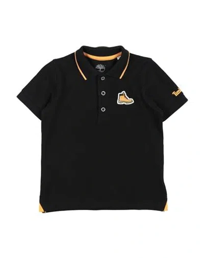 Timberland Babies'  Toddler Boy Polo Shirt Black Size 6 Cotton