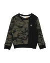 Timberland Toddler Boy Sweatshirt Military Green Size 5 Cotton, Polyester In Black