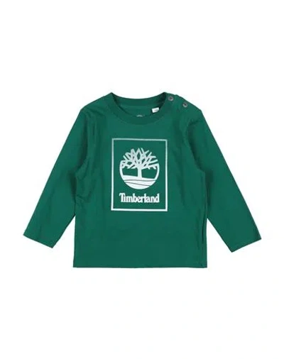 Timberland Babies'  Toddler Boy T-shirt Green Size 3 Cotton, Elastane