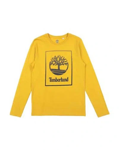 Timberland Babies'  Toddler Boy T-shirt Mustard Size 6 Cotton, Elastane In Yellow
