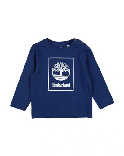 Timberland Babies'  Toddler Boy T-shirt Navy Size 3 Cotton, Elastane In Blue