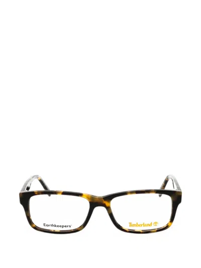 Timberland Tortoiseshell-effect Rectangle-frame Glasses In Multi