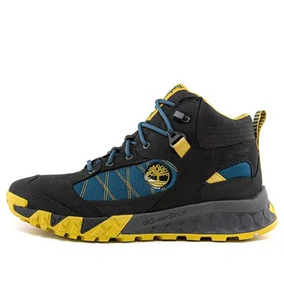 Timberland Trailquest Waterproof Hiking Boots 'black And Yellow'