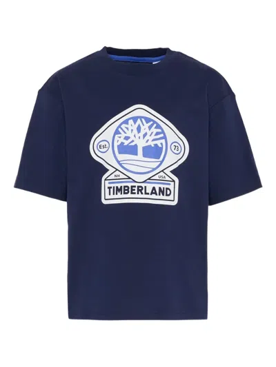 Timberland Tree-graphic T-shirt In Blue
