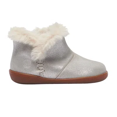 Pre-owned Timberland Tree Sprout Bootie 'silver' | Infant Size 6