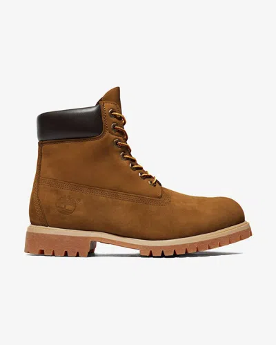 Timberland Tronchetto And Booty Man  Tb072066ebl1 - Premium 6 Inch Waterproof Dark Wheat Nubuck In Brown