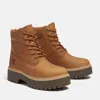 Timberland Tronchetto E Stivaletto Donna  Tb0a2h3cen11w 6 In Waterproof Lace Wht Full Grain In Brown