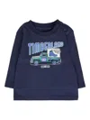 Timberland Truck-print Long-sleeve T-shirt In Blue