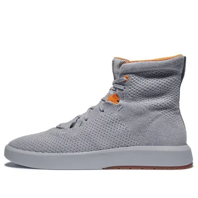 Timberland Truecloud Ek+ Knit Chukka Shoes 'grey Orange' In Gray