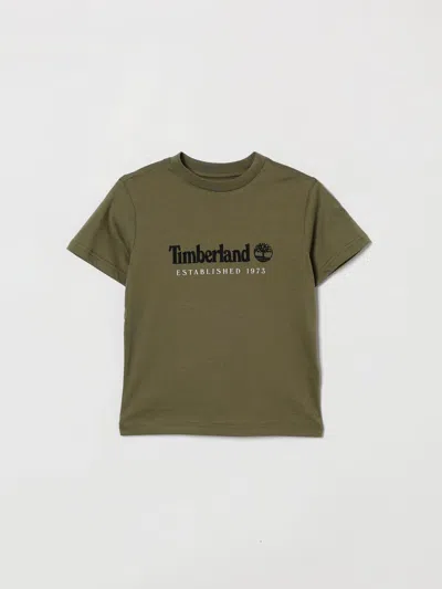 Timberland T-shirt  Kids Color Green In Brown