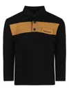 Timberland Two-tone Polo Shirt In Black