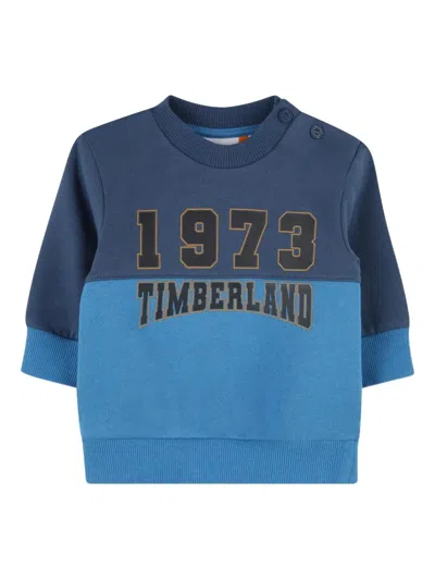 Timberland Babies' Two-tone Sweatshirt In Blue