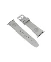 Timberland Unisex Ashby Gray Genuine Leather Universal Smart Watch Strap 22mm In Gray