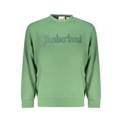 Timberland Verde Cotton Men Sweatshirt In Green