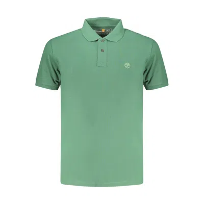 Timberland Verde Cotton Mens Polo Shirt In Green