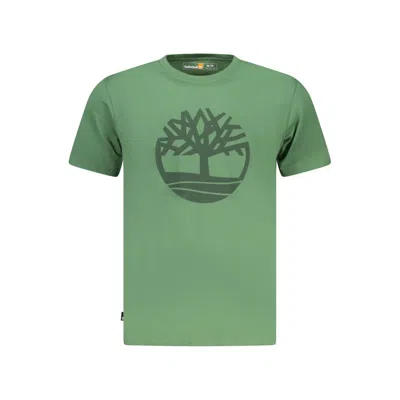 Timberland Verde Cotton Mens T-shirt In Green