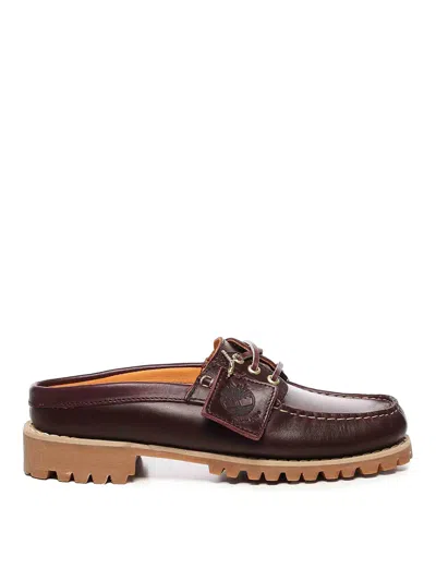 Timberland Chinelas - Rojo Oscuro In Brown