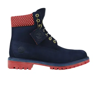 Pre-owned Timberland Villa X 6 Inch Junior 'old Glory' | Blue | Kid's Size 7