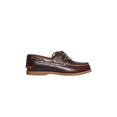 Timberland Flat Shoes In Burgundy