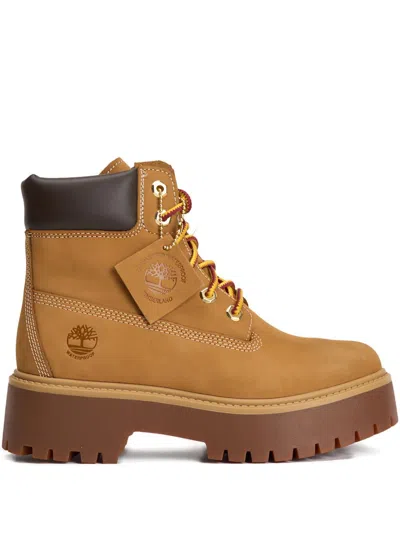Timberland Waterproof Boots With Plateau Stone Street In Brown
