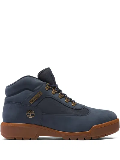 Timberland Waterproof Field Low "dark Blue Nubuck" Boots