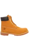 Timberland Laced Ankle Boot With Logo In Orange