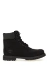 Timberland Womens Black Premium Chunky-sole Leather Boots Eur 41 / 8 Uk In Black