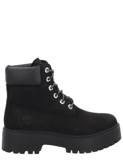 Timberland Waterproof Lace-up Boot In Black