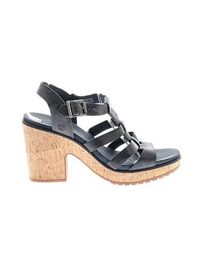 Pre-owned Timberland Wedges In Black