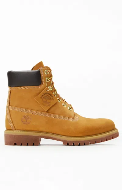 Timberland Wheat Classic 6-inch Premium Waterproof Boots In Brown