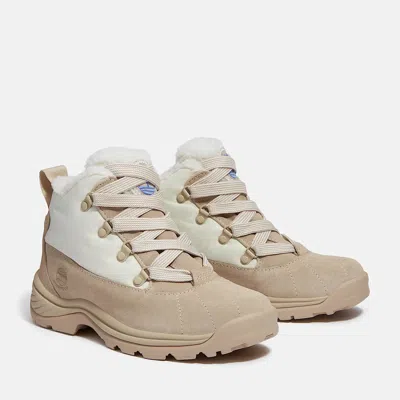 Timberland White Ledge Tb0a43w8er3 Women Beige Waterproof Snow Boots Dwa3559 In Neutral