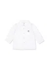 Timberland White Shirt For Baby Boy With Tree In White