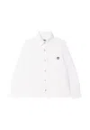Timberland White Shirt For Boy With Tree In White