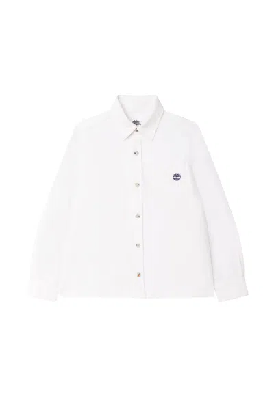 Timberland Kids' White Shirt For Boy With Tree