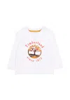 Timberland White T-shirt For Baby Boy With Logo In White