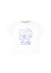 Timberland White T-shirt For Baby Boy With Tree And Writing In White