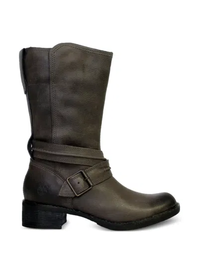 Timberland Whittemore Side-zip Biker Boots In Gray