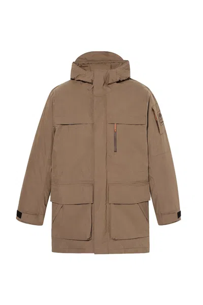 Timberland Wilmingtopn Down Parka In Animal Print
